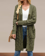 cardigan feminino alongado tricot